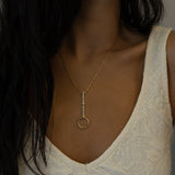 Lariat Charm Holder Necklace