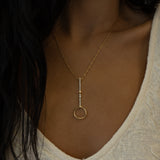 Lariat Charm Holder Necklace