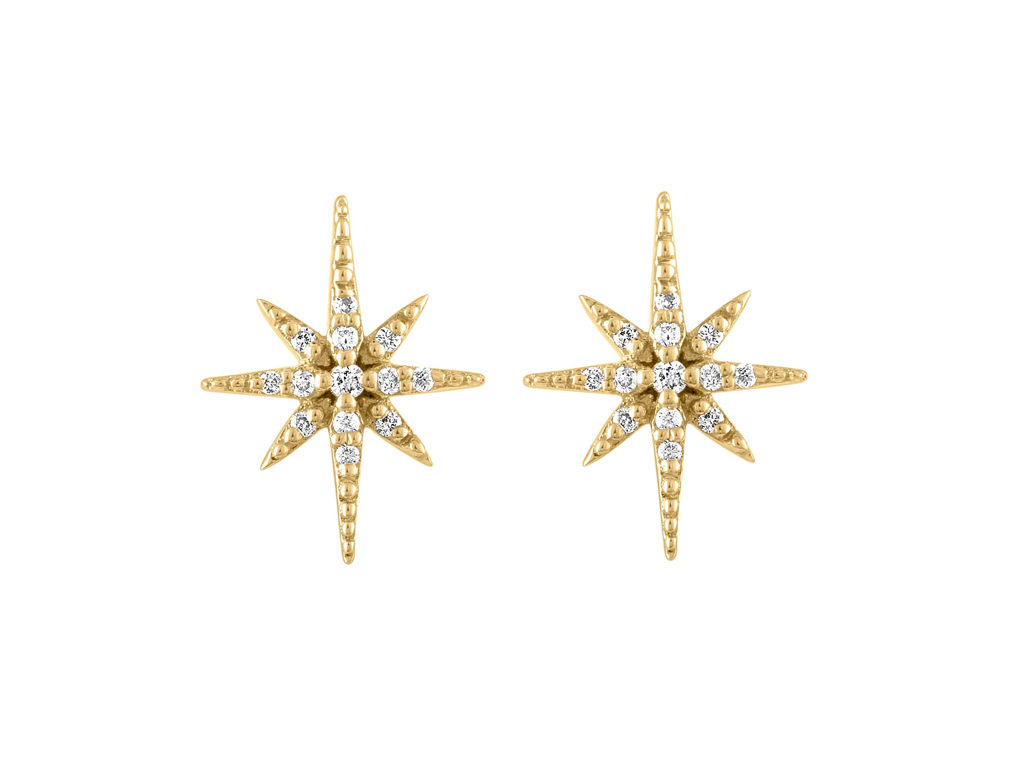 Diamond Celestial Earrings - Yellow Gold